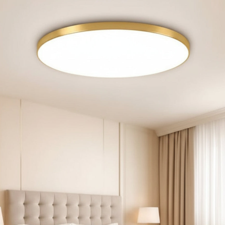 Modern Round LED Ceiling Light – gold & Bright Lighting | LED مصباح سقف ذهبي دائري مودرن إضاءة بتصميم أنيق (Copy)