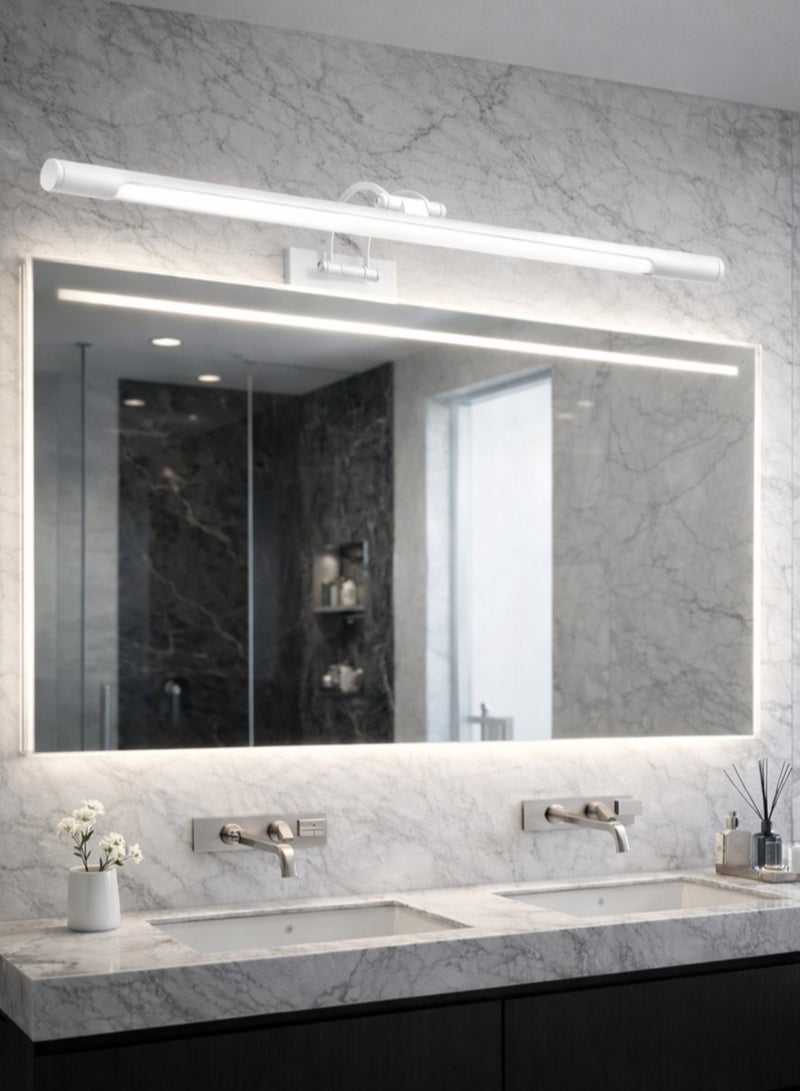 الثريات مصباح حائط LED مودرن 15W بثلاثة ألوان إضاءة – إضاءة حمام وديكور داخلي 60 سم – أبيض
