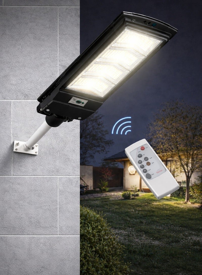 الثريات كشاف طاقة شمسية 2000 واط مع لوح شمسي – كشاف LED خارجي فائق الإضاءة مع ريموت كنترول – مقاوم للماء IP65 لإنارة الحدائق والشوارع والمزارع