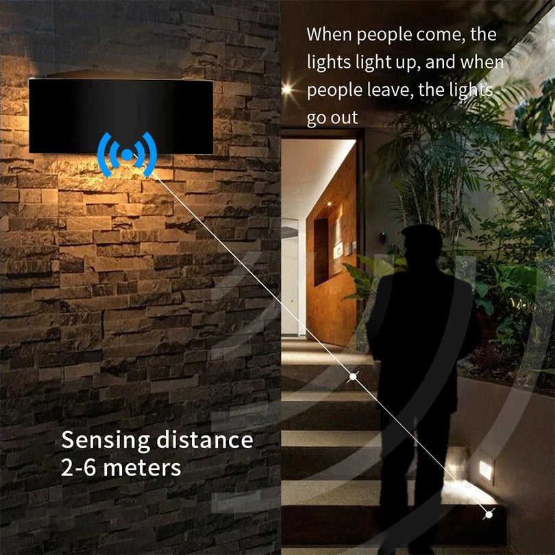 Smart Waterproof LED Wall Lamp – Outdoor Motion Sensor Light, IP66