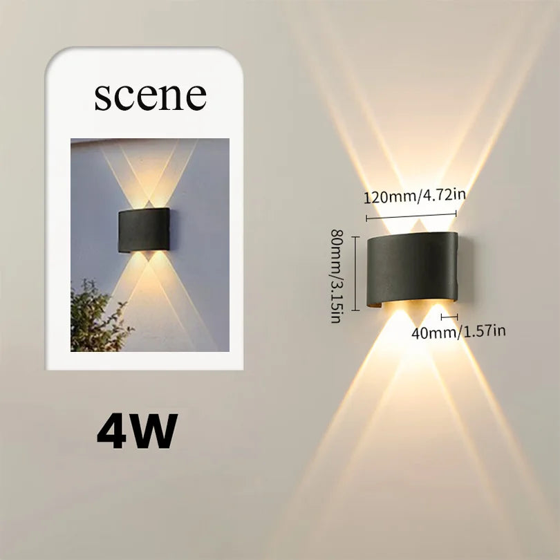 Smart Waterproof LED Wall Lamp – Outdoor Motion Sensor Light, IP66