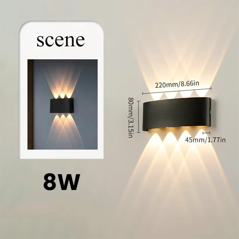 Smart Waterproof LED Wall Lamp – Outdoor Motion Sensor Light, IP66