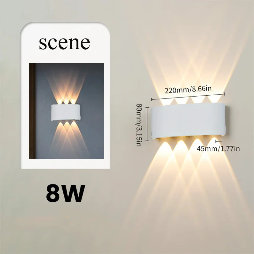 Smart Waterproof LED Wall Lamp – Outdoor Motion Sensor Light, IP66