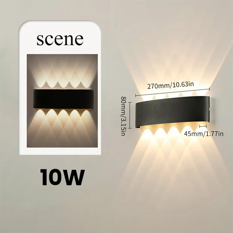 Smart Waterproof LED Wall Lamp – Outdoor Motion Sensor Light, IP66