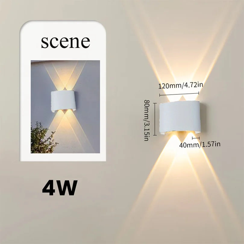 Smart Waterproof LED Wall Lamp – Outdoor Motion Sensor Light, IP66