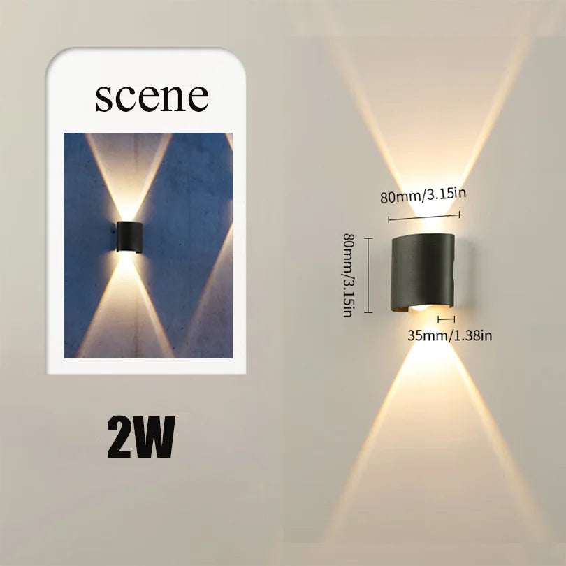 Smart Waterproof LED Wall Lamp – Outdoor Motion Sensor Light, IP66