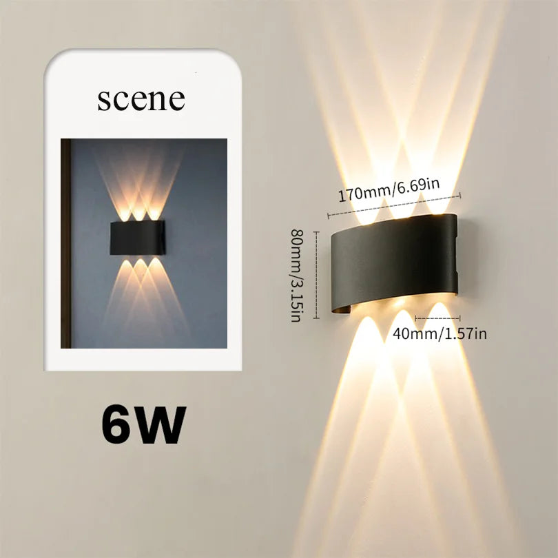 Smart Waterproof LED Wall Lamp – Outdoor Motion Sensor Light, IP66
