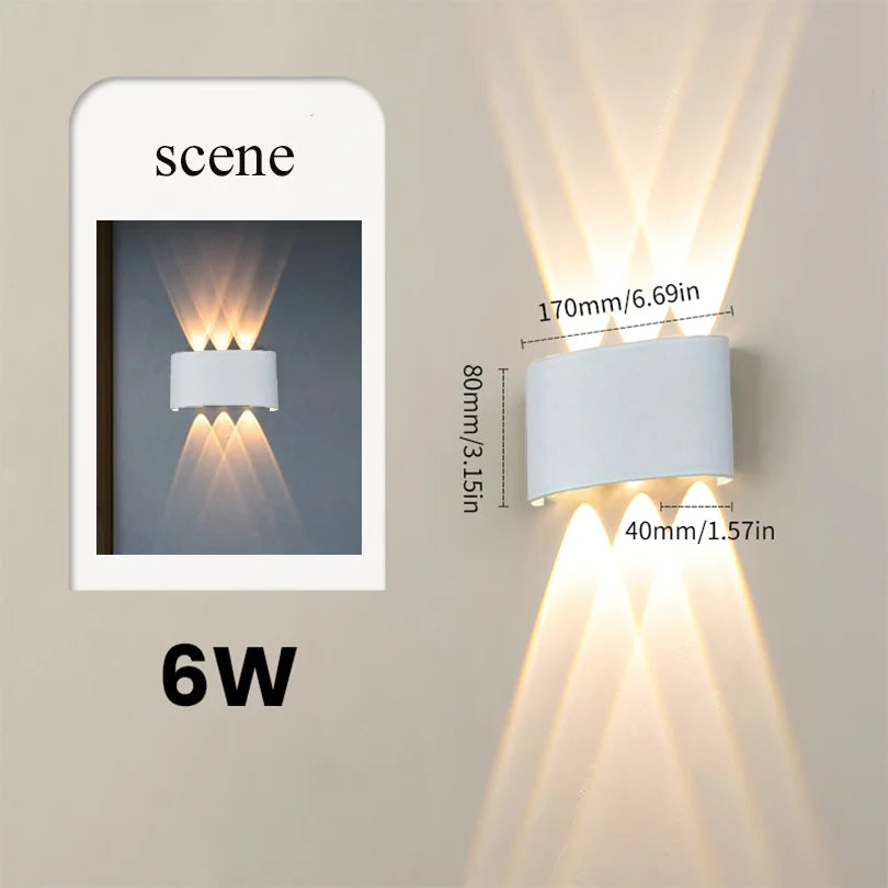 Smart Waterproof LED Wall Lamp – Outdoor Motion Sensor Light, IP66