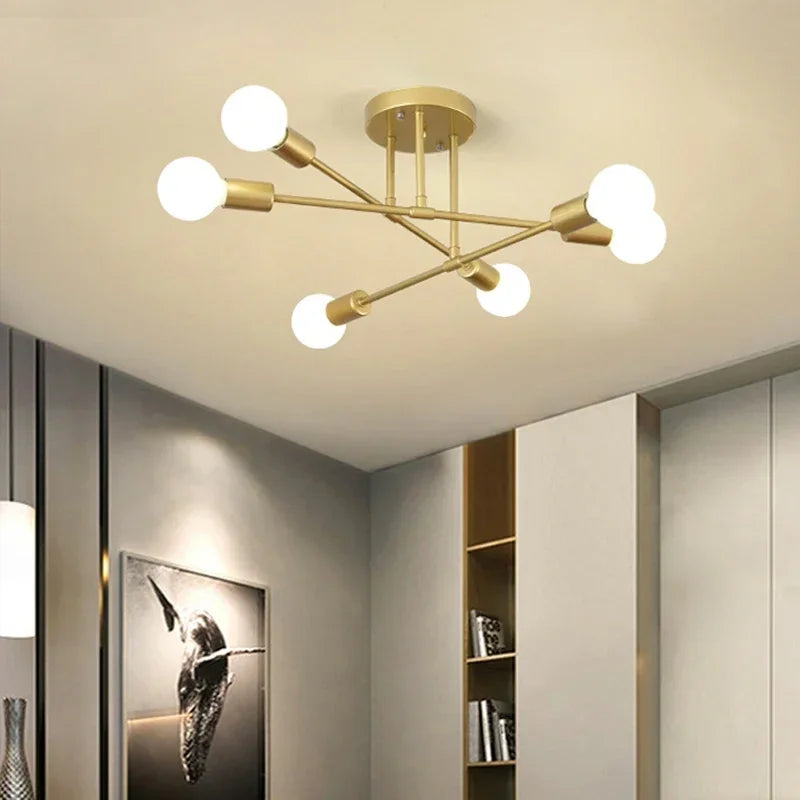Modern LED Ceiling Light – Minimalist Chandelier for Home Decor