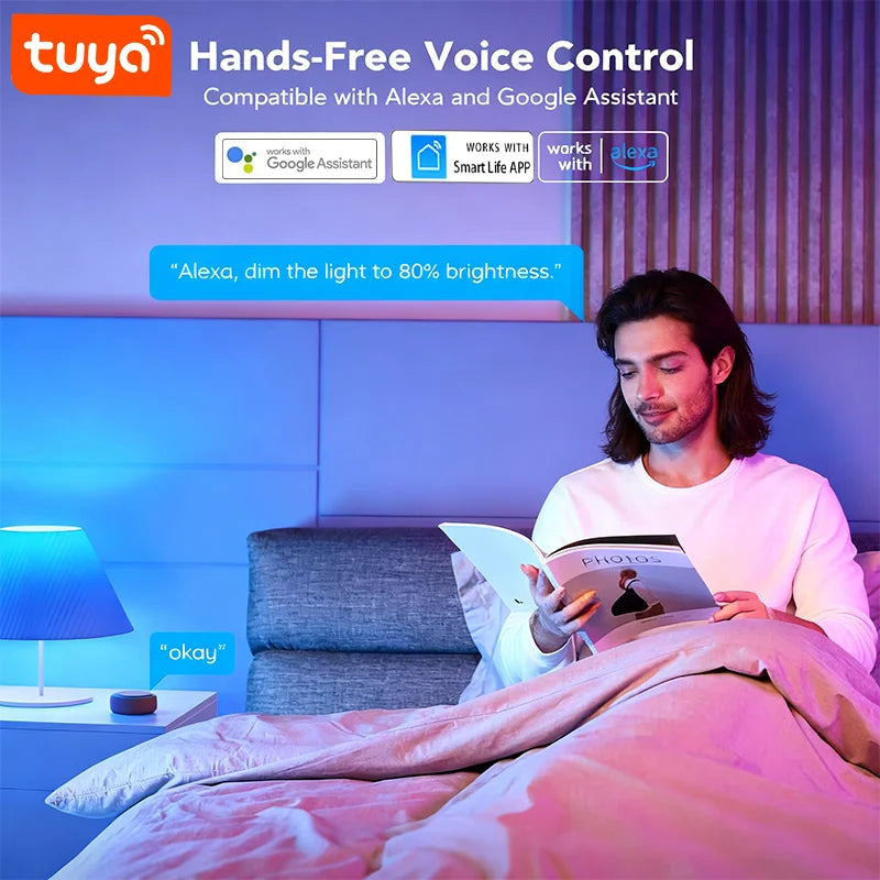 Smart WiFi/Bluetooth LED Bulb – B22 RGB 9W for Alexa & Google Home