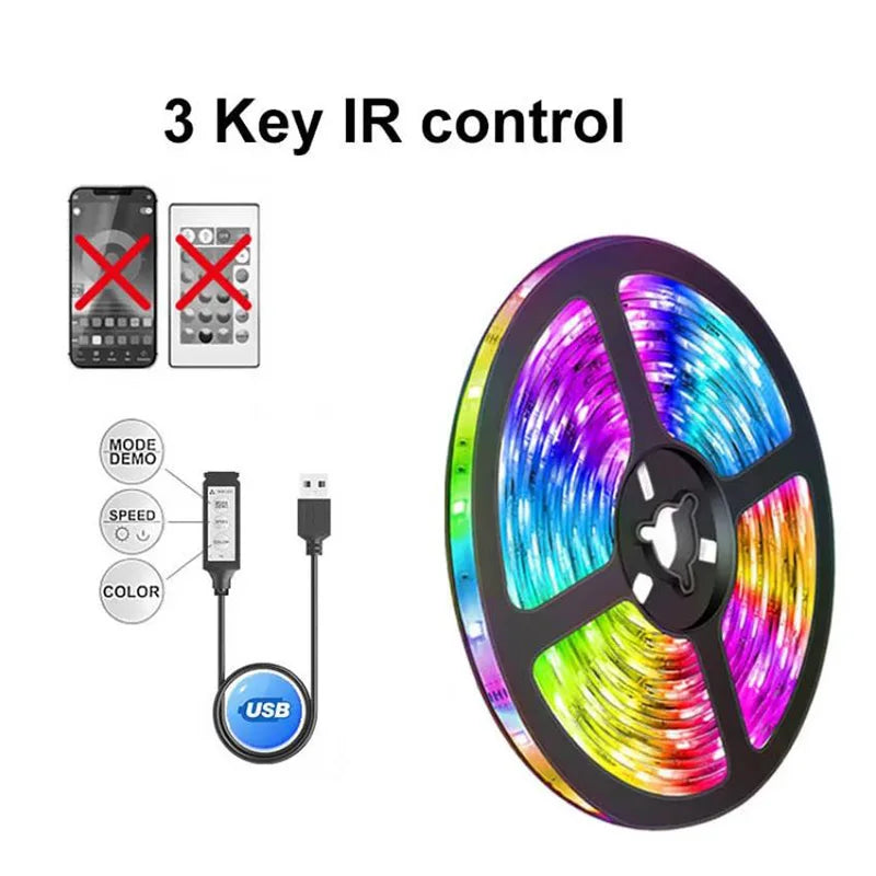 Bluetooth RGB LED Strip Lights – SMD 5050 with APP & Remote Control
