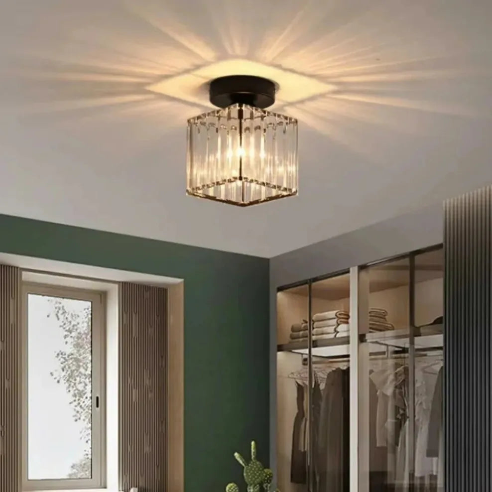 Nordic LED Acrylic Ceiling Lamp – E27, 3-Color Mode
