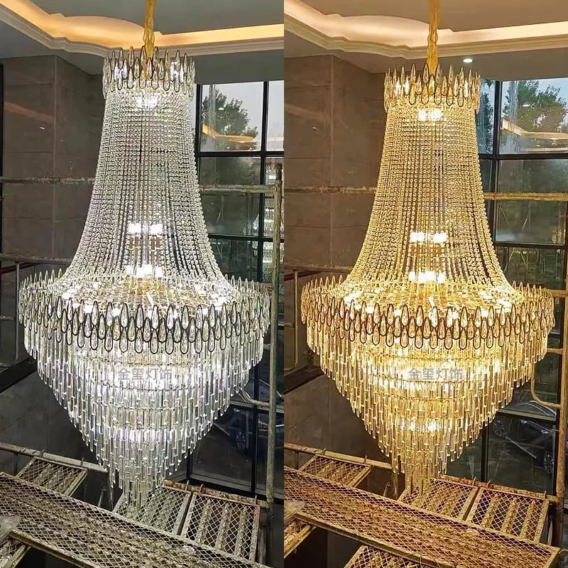 Luxury Crystal Pendant Lamp – Modern Chandelier for Living Room & Hall