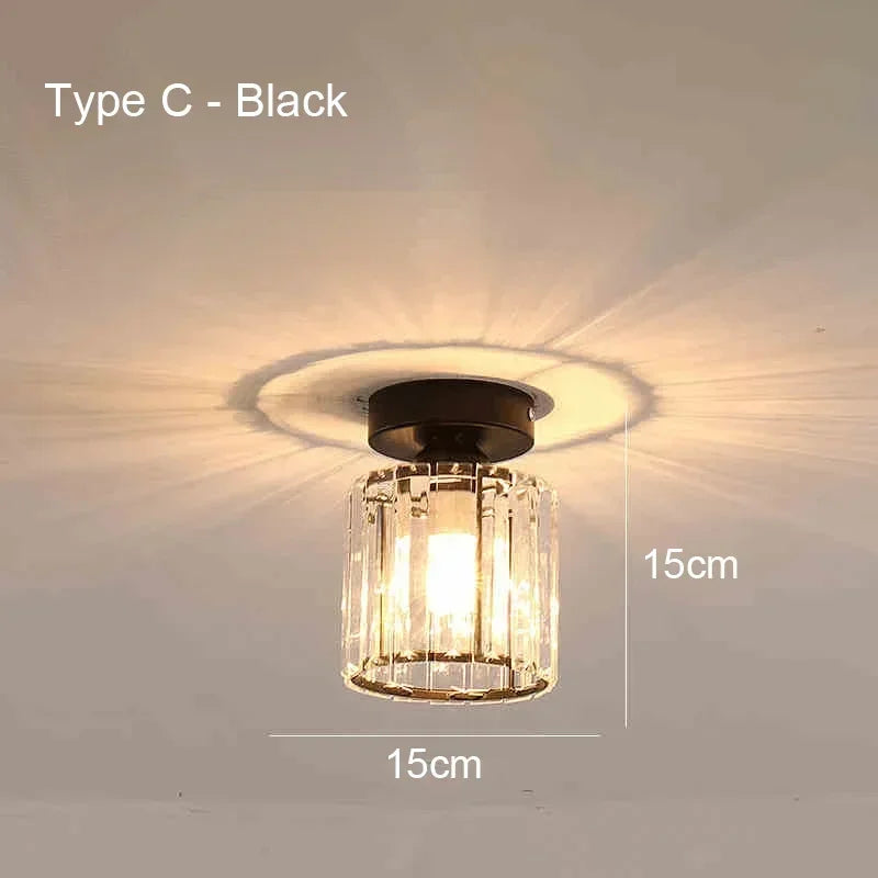 Nordic LED Acrylic Ceiling Lamp – E27, 3-Color Mode