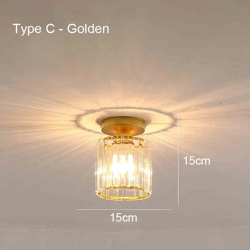 Nordic LED Acrylic Ceiling Lamp – E27, 3-Color Mode