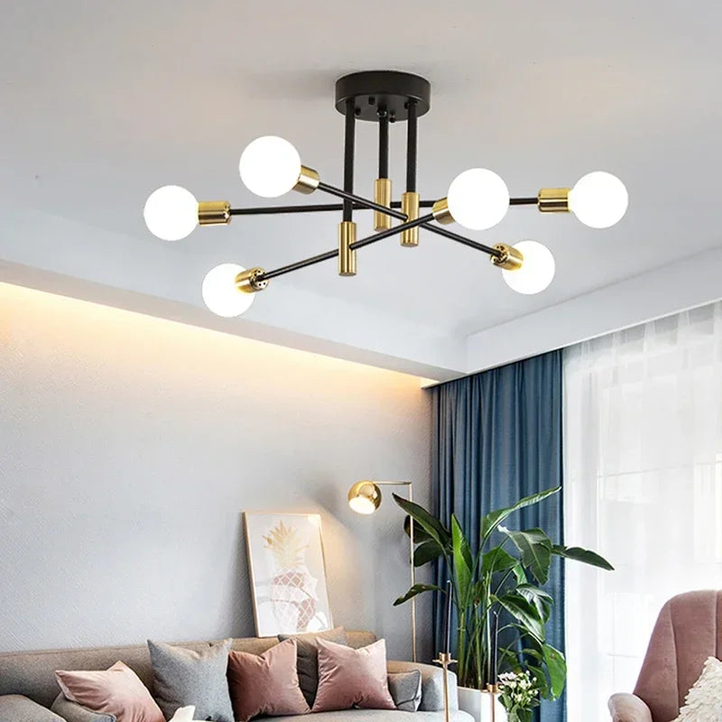 Modern LED Ceiling Light – Minimalist Chandelier for Home Decor