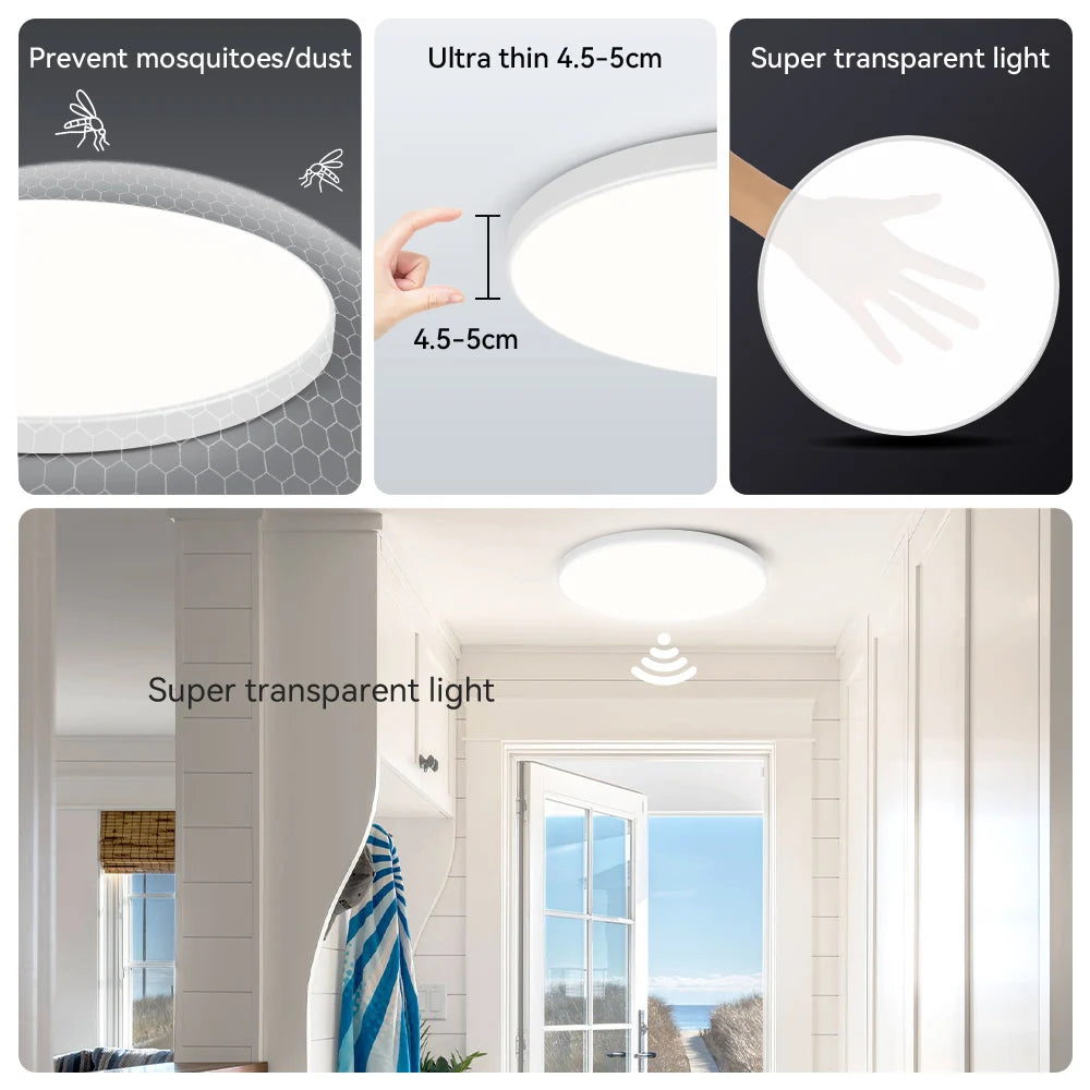 LED Radar Sensing Ceiling Lamp – Smart Motion Sensor Light