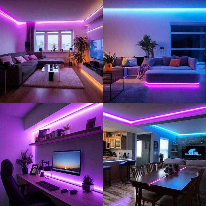 RGB LED Strip Lights – APP Control Tape Light for Room & Bedroom Decor (5–30m)