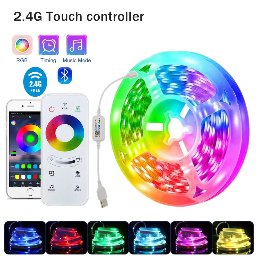 RGB LED Strip Lights – APP Control Tape Light for Room & Bedroom Decor (5–30m)