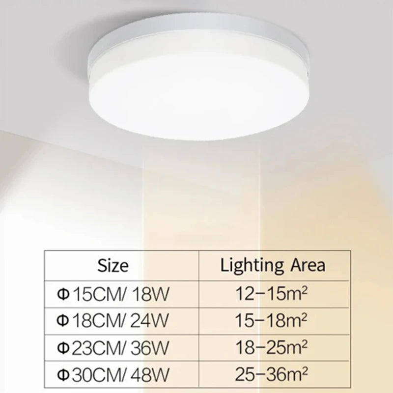 Modern LED Ceiling Light – Sleek Round Lamp for Home Décor
