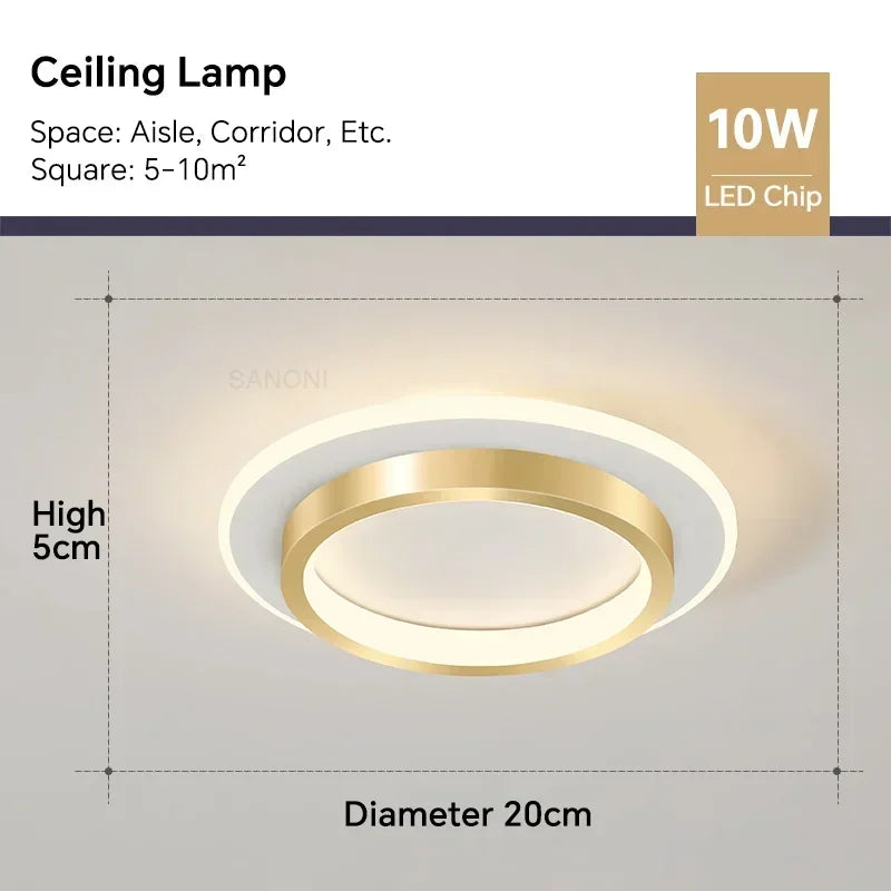 Modern LED Ceiling Light – Elegant Fixture for Hallway & Staircase