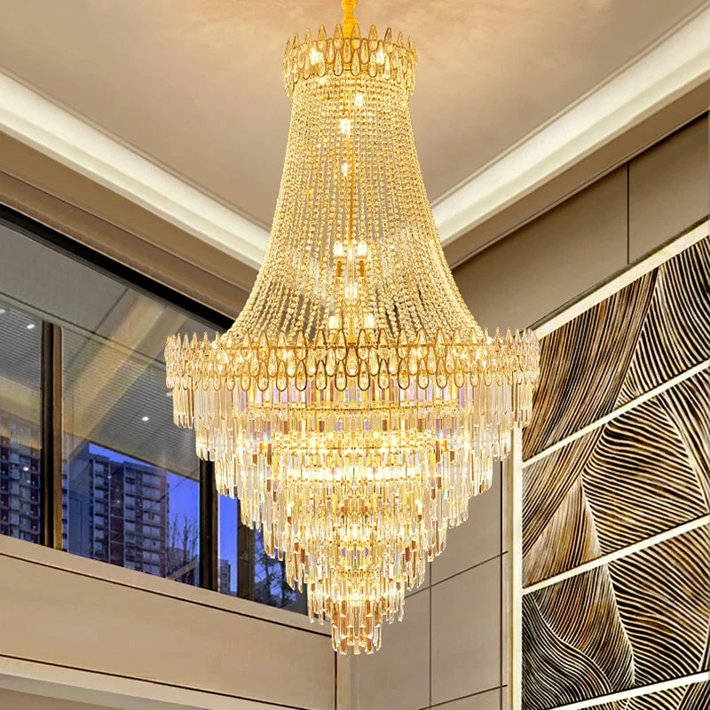 Luxury Crystal Pendant Lamp – Modern Chandelier for Living Room & Hall