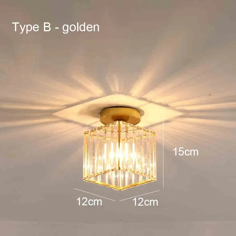 Nordic LED Acrylic Ceiling Lamp – E27, 3-Color Mode