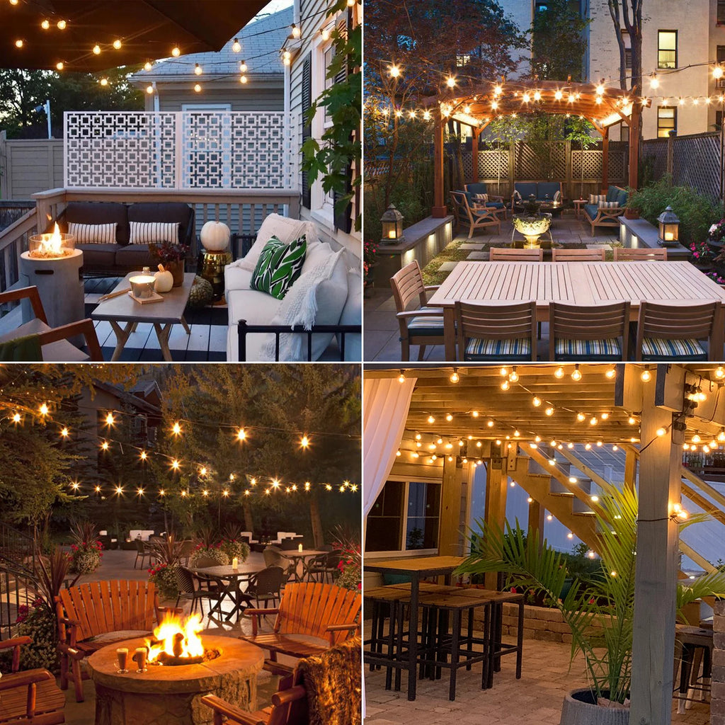 G40 LED Outdoor String Lights – 36M with 64 Shatterproof Bulbs