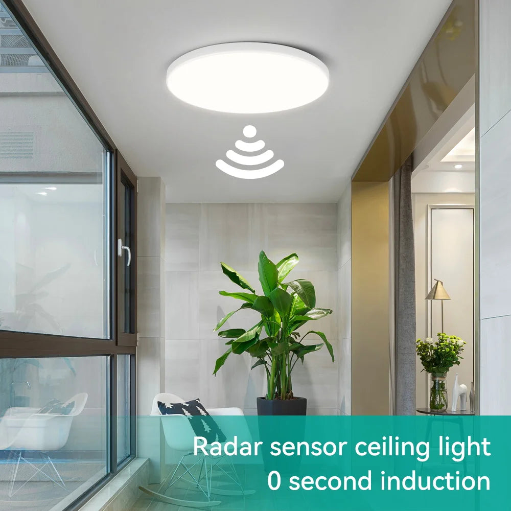 LED Radar Sensing Ceiling Lamp – Smart Motion Sensor Light