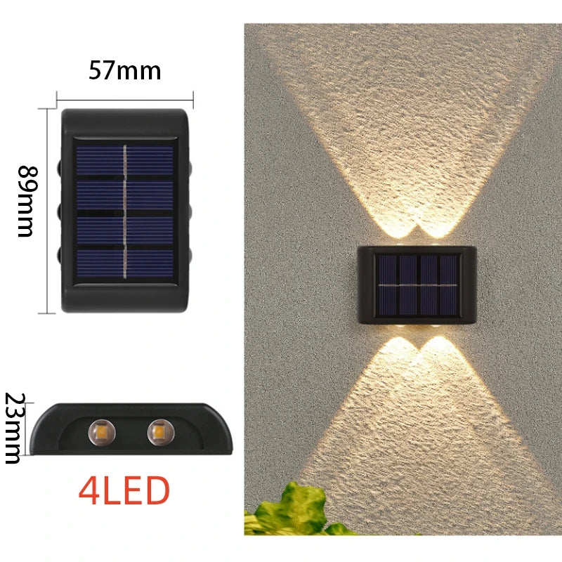 Solar LED Outdoor Light – Waterproof Sensor Lamp for Garden & Wall