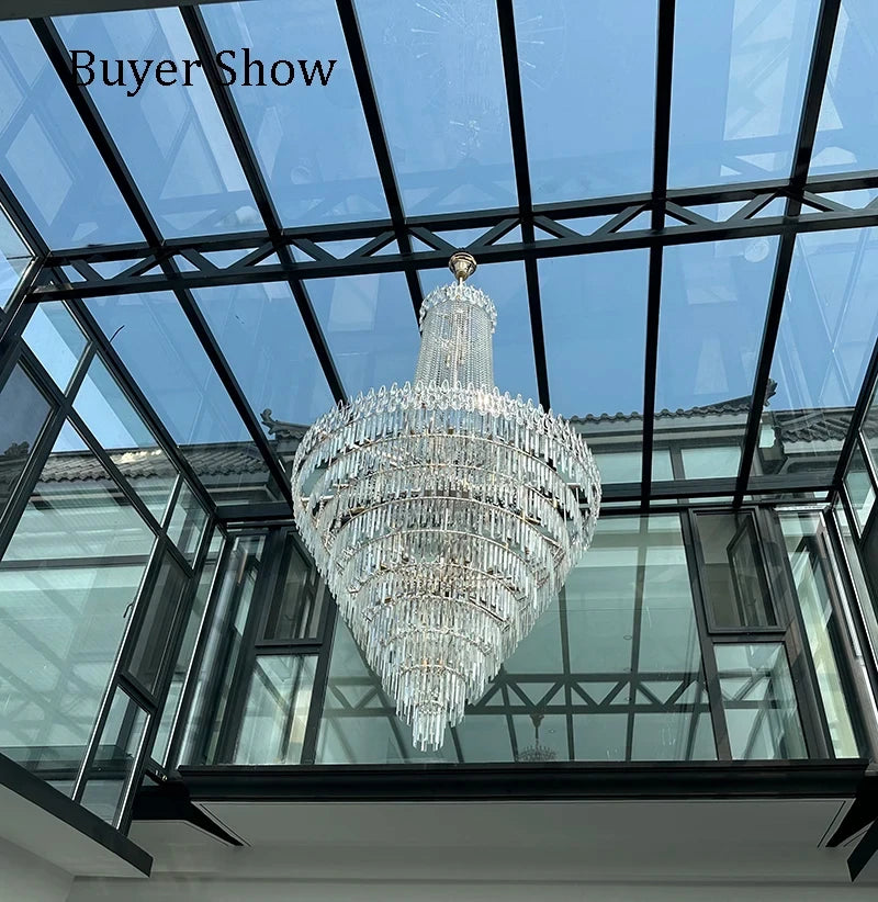 Luxury Crystal Pendant Lamp – Modern Chandelier for Living Room & Hall