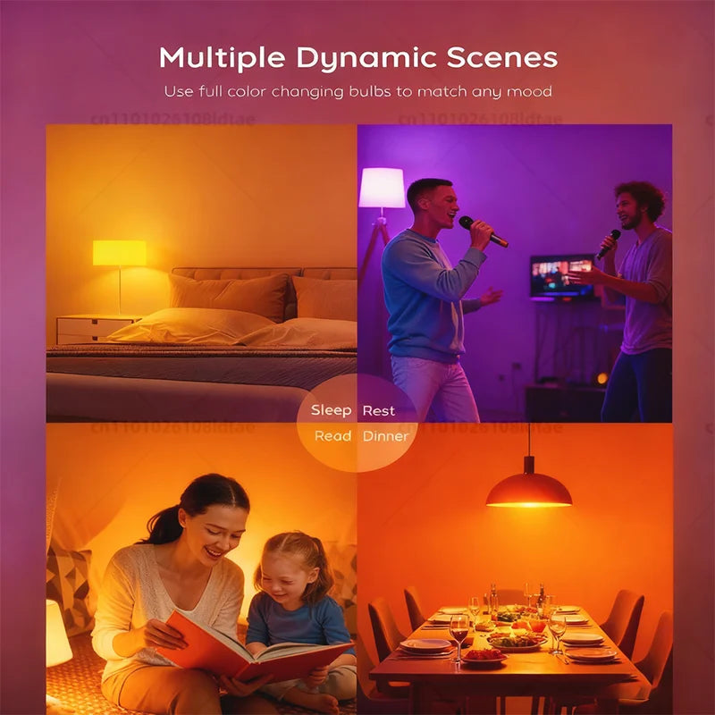 Smart WiFi/Bluetooth LED Bulb – B22 RGB 9W for Alexa & Google Home