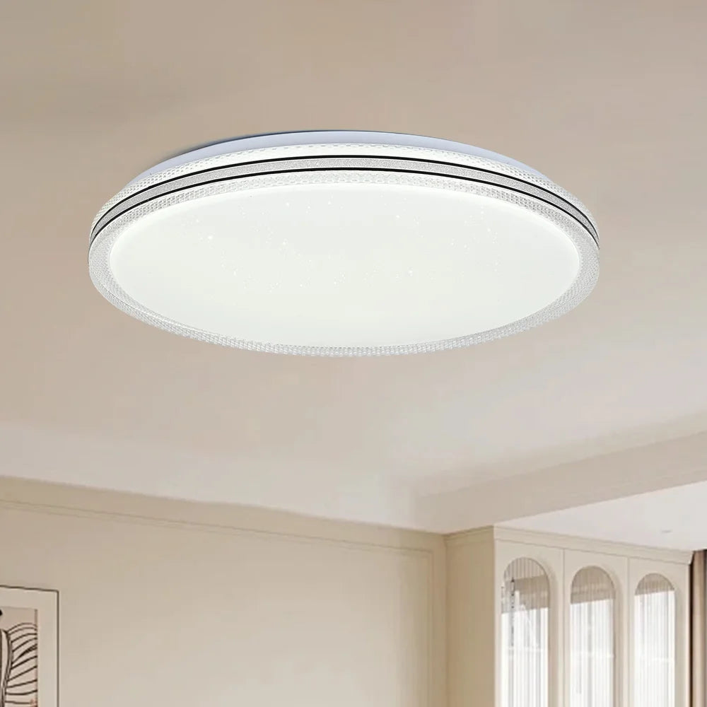 Modern LED Ceiling Light, 3 Lighting Colors,  40 cm Suitable for bedroom, living room, dining room, kitchen, hallway.
